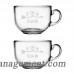 Susquehanna Glass Love Arrow Initials and Date Jumbo Mug ZSG3078